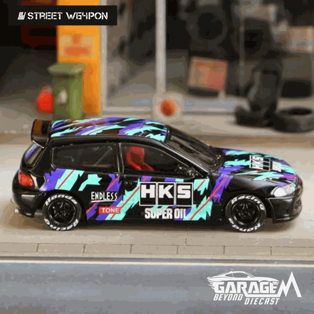 Honda Civic EG6 HKS Livery - Street Weapon at Garage Mekanik