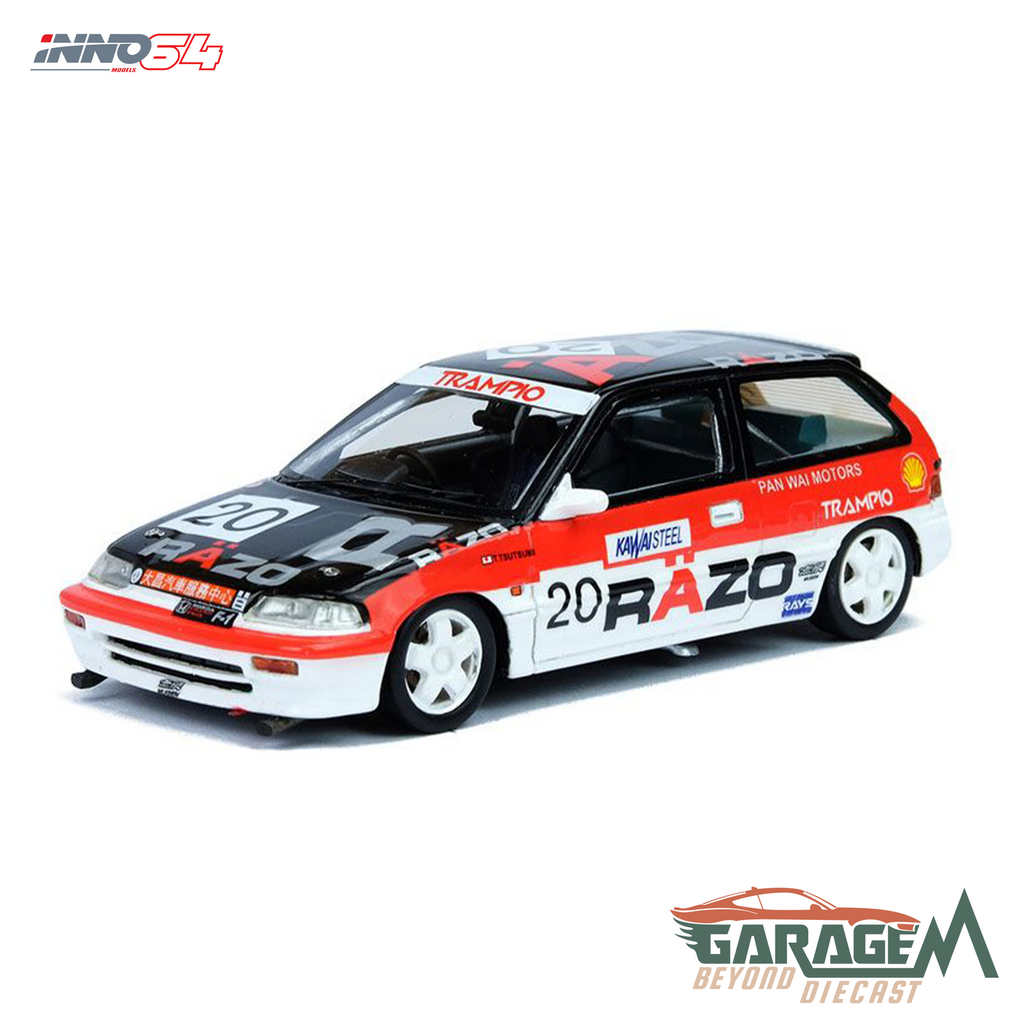 Honda Civic (EF3) #20 Razo Trampio Macau Guia Race Class Winner 1989