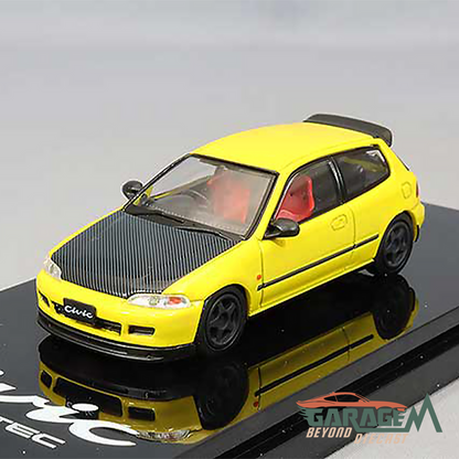 Honda Civic (EG6) JDM Style Customized Version with Engine Display Yellow