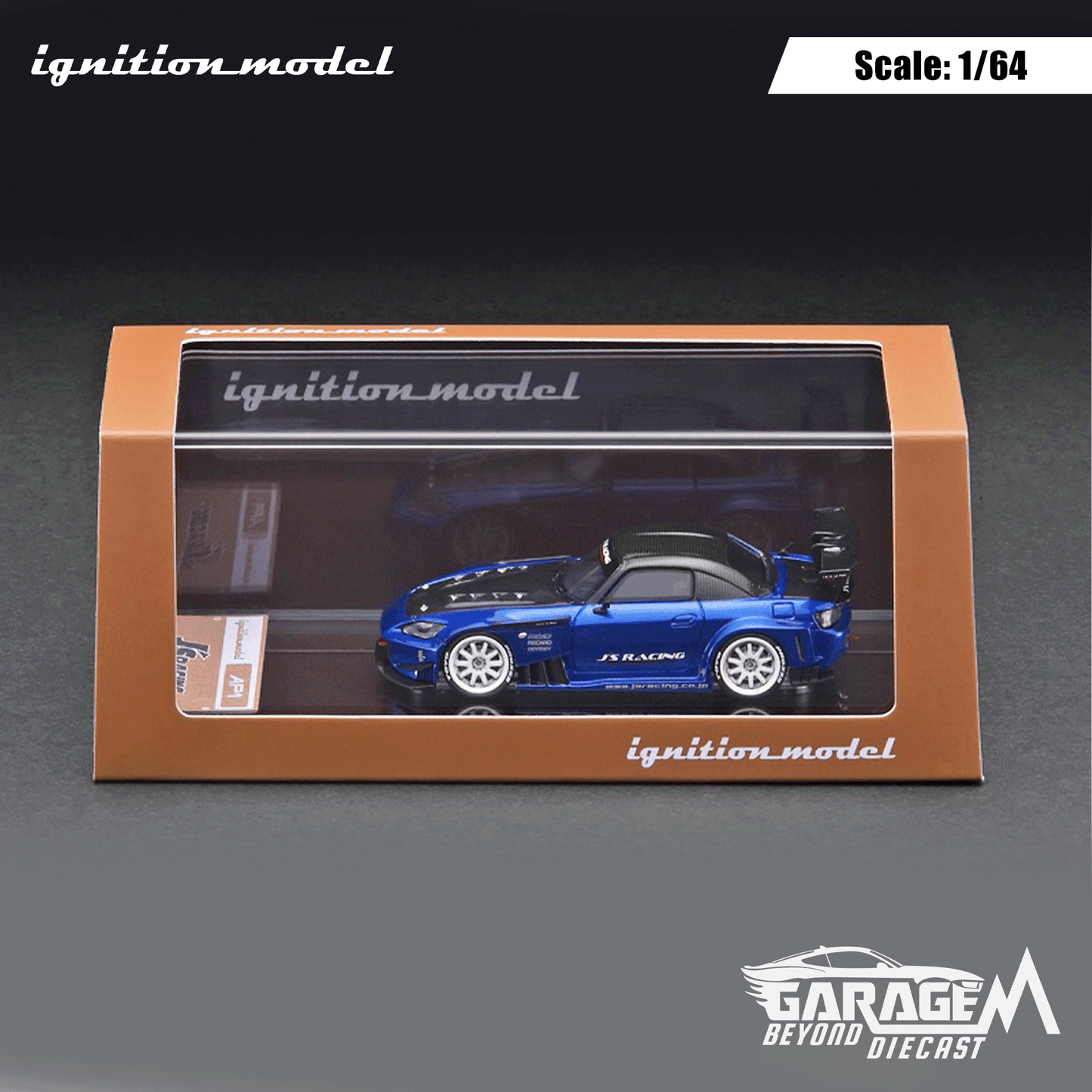 Honda S2000 J'S Racing AP1 Blue Metallic - High-Quality Resin Model