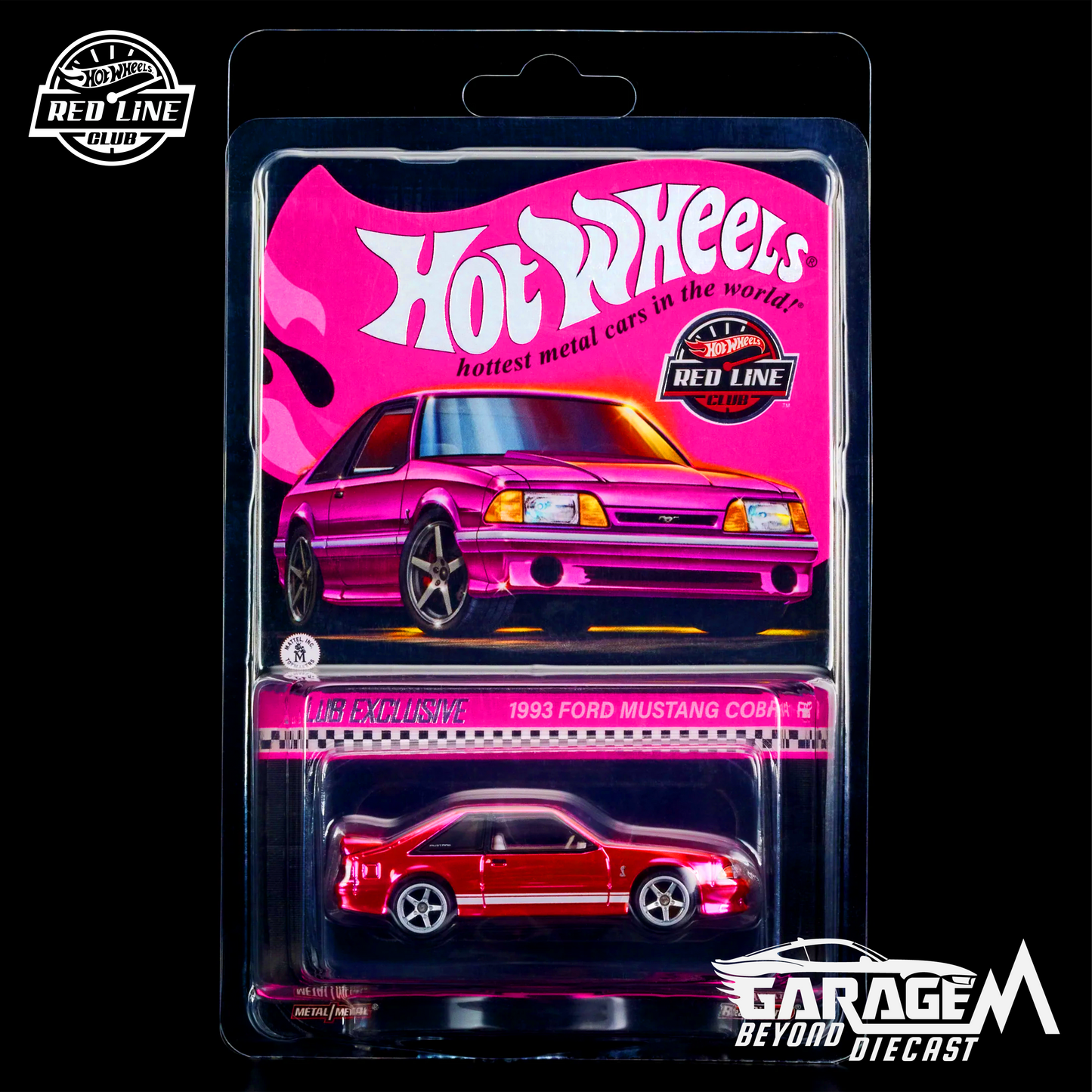 Hot Wheels RLC Exclusive Pink Edition 1993 Ford Mustang Cobra R