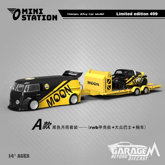 VW Van Beetle Targa Mooneyes T1 Trailer Series Black