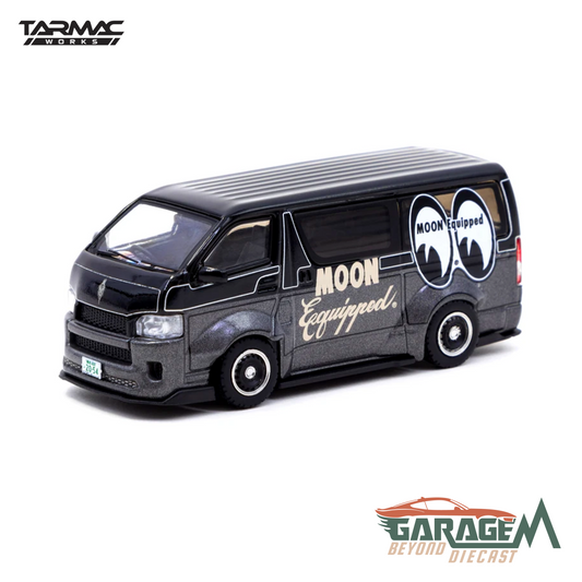 Toyota Hiace Widebody Wagon Mooneyes Black