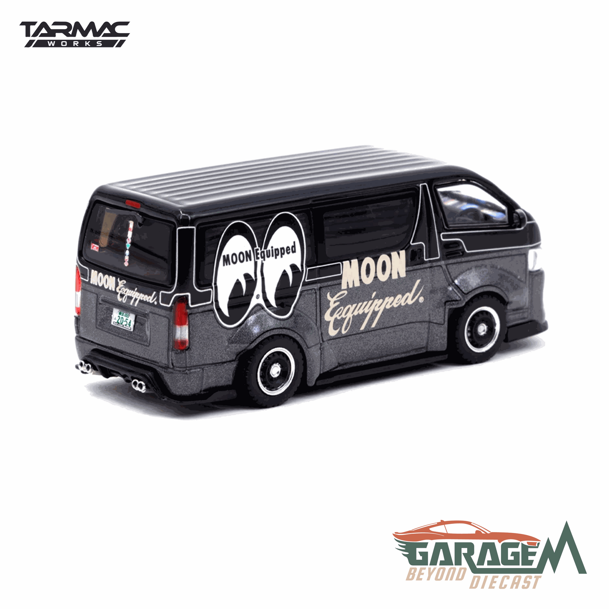 Toyota Hiace Widebody Wagon Mooneyes Black by Tarmac Works