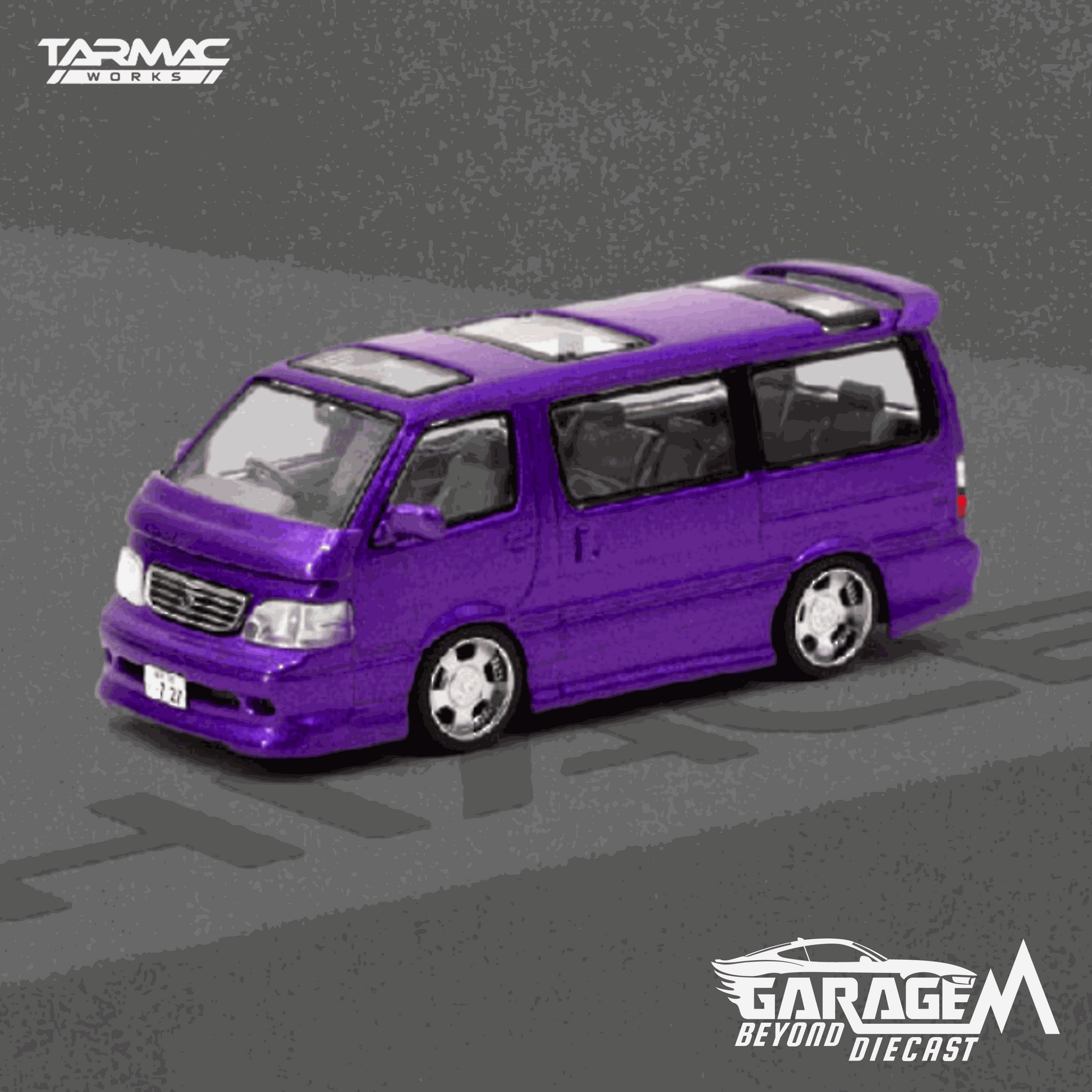 Toyota Hiace Wagon Custom Purple by Tarmac Works from Garage Mekanik