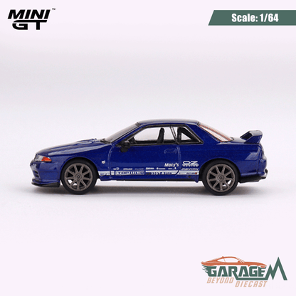 Nissan Skyline GT-R Top Secret VR32 Metallic Blue 1/64 Scale