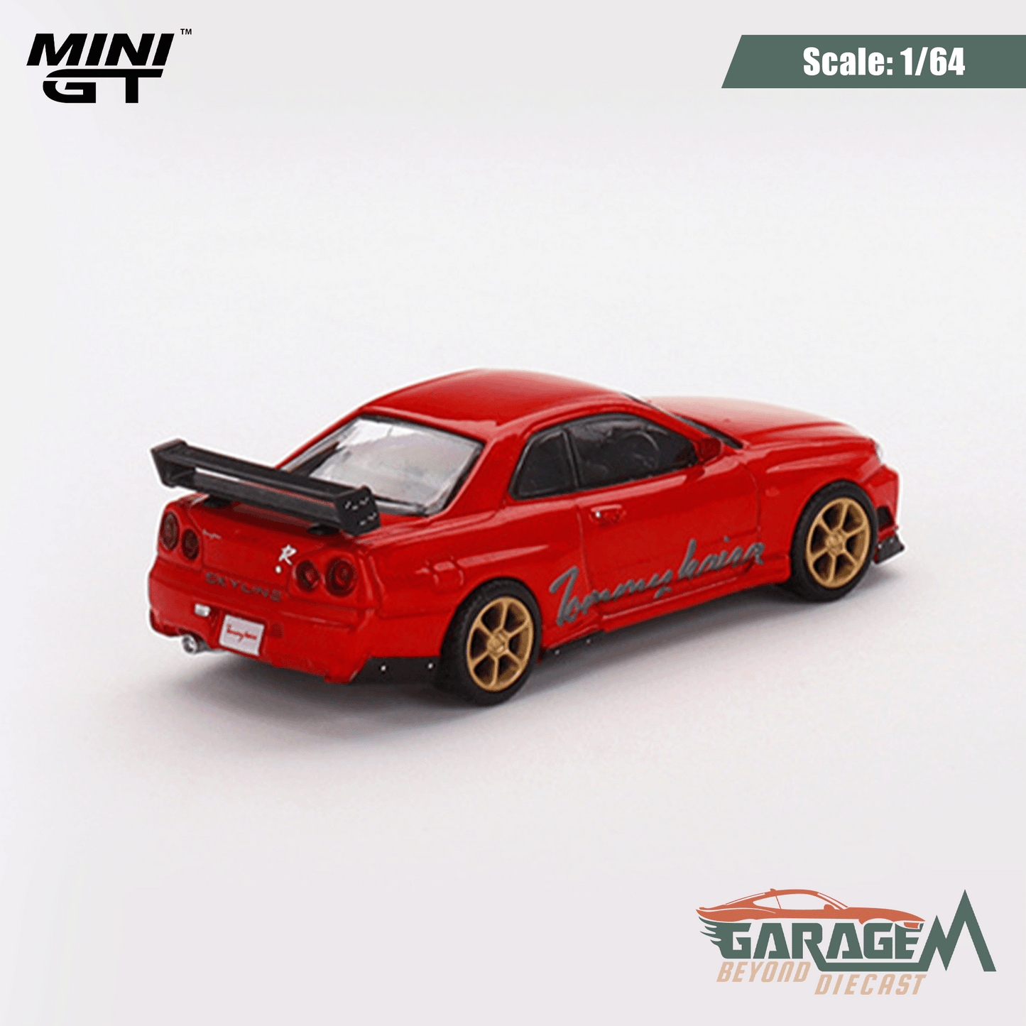 Nissan Skyline GT-R R34 Tommykaira R RZ Edition Red by MINI GT